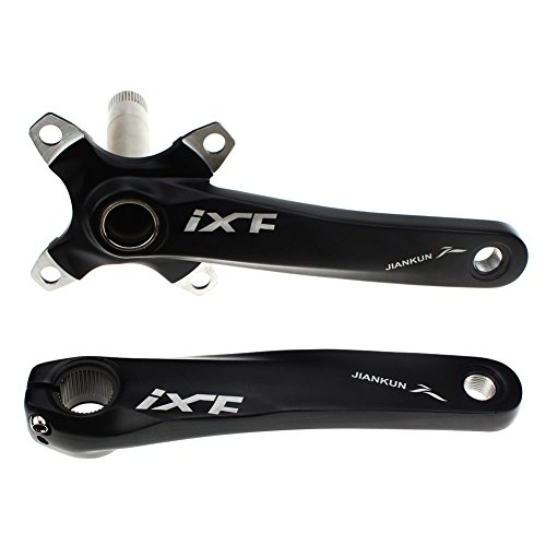 Litetop Bike Crank Arm Set Mountain Bike Crank Arm Set 175mm 104 BCD with Bottom Bracket Kit and Chainring Bolts for MTB BMX Road Bicyle, Compatible with Shimano, FSA (1 Pair)