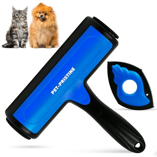 Pet-Pristine Pet Hair Remover Roller and Mini Detailer Combo Pack โ Effortless Cats and Dogs Reusable Hair Removal for Couches, Beds, Carpets, Furniture Pet-Pristine Pet Hair Remover Roller and Mini Detailer Combo Pack โ Effortless Cats and Dogs Reusable Hair Removal for Couches, Beds, Carpets, Furniture