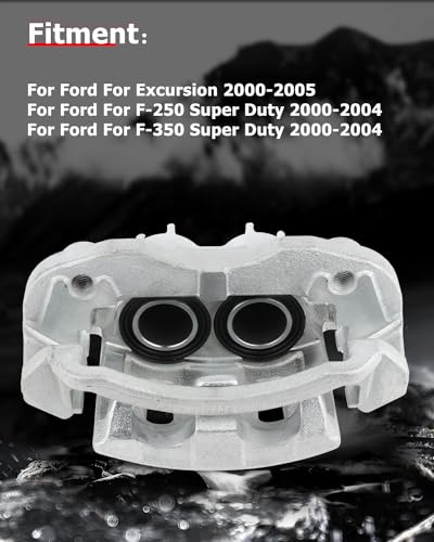 Image of cciyu 18-B4753 Rear Left Brake Caliper w /Bracket For Ford For Excursion 2000-2005,For Ford For F-250 Super Duty 2000-2004,For Ford For F-350 Super Duty 2000-2004