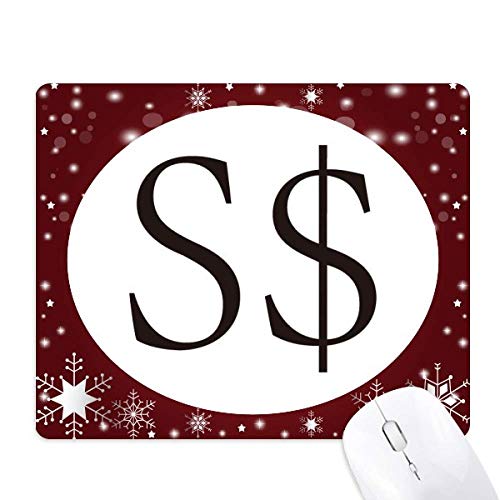 Tapis de souris dollar de singapour flocon de neige contre la fatigue