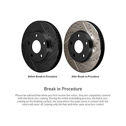 R1 Concepts Front Rear Brakes And Rotors Kit |Front Rear Brake Pads| Brake Rotors And Pads| Ceramic Brake Pads And Rotors - Cbc.63065.02 #TOP4