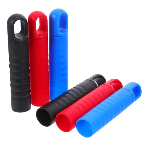 Ipetboom 6pcs Slip Mop Handle Grip Sleeves with Hanging Hook for Rods Durable Plastic Replacement Caps for Broom and Mop Cleaning Tools Fit for Household Use