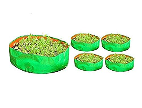 COIR GARDEN Green grow bags for terrace gardening for spinach, green leaves 18" X 9" inch pack of 5 (B082QNQLVH) Amazon Price History, Amazon Price Tracker