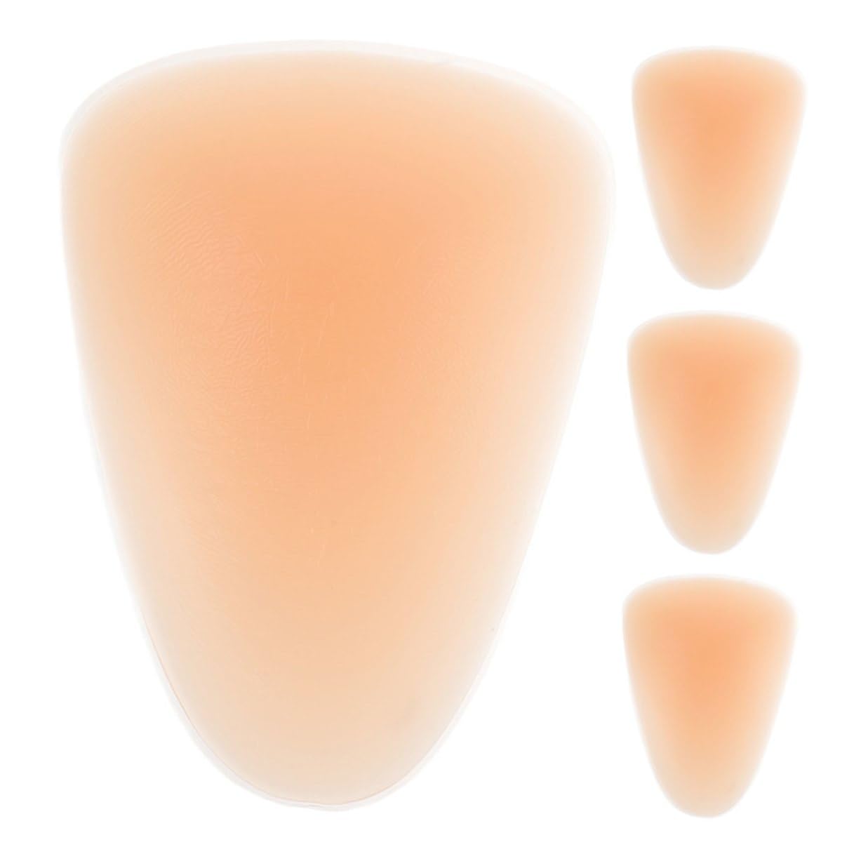Ginocchiere Ampia Libertà di Movimento 4 Pezzi in Silicone Protezione Ginocchio Ergonomica Beige per Pattinaggio su Ghiaccio per Piste al Coperto