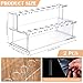 Menkxi 2 Pcs Wine Bottle Stopper Display Stairs 16 Slot Clear Acrylic 2 Tier Riser Wine Stopper Holder Wine Stopper Display Stand Rack for Countertop, 9.45''L x 4.72''H x 3.94''W