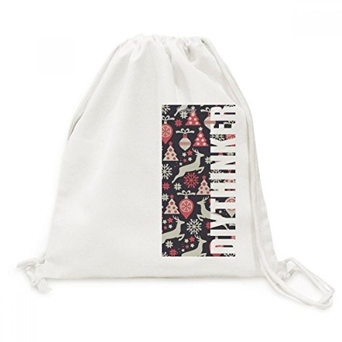 Sac de voyage en toile cerf de Noël, idéal pour les marchés d'hiver