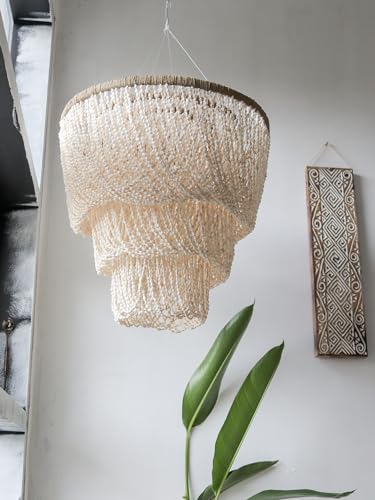 Bead Seashell Chandelier Bali, Tiered Sea shell Chandelier, Bohemian Seashell Chandelier - Image 6
