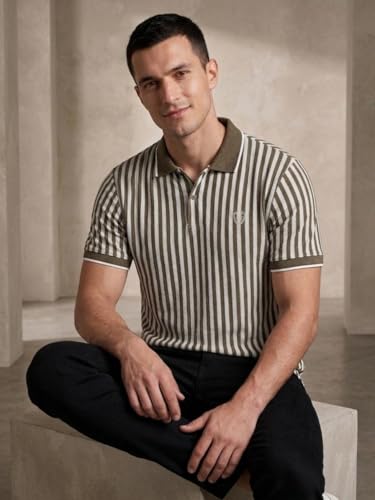 Image of Men Polo Cotton Rich Regular Fit Half Sleeves T-Shirt