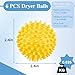 6 Pack Laundry Balls for Dryer, Dryer Balls Laundry Reusable, Dryer Ball Plastic Pellet Packs for Fabric Soften, Reduce Wrinkle and Less Static Cling-Mix