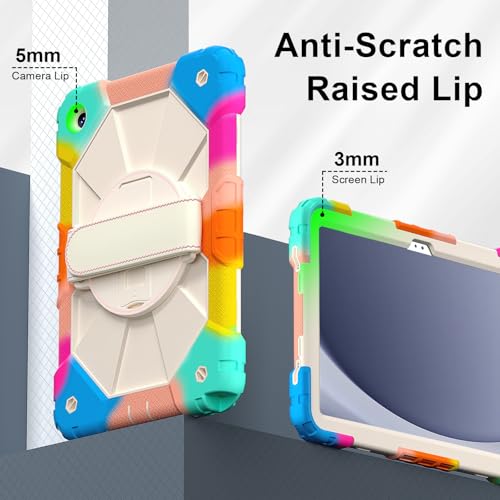 Funda Galaxy Tab A9 Plus anticaídas con soporte giratorio 360 4