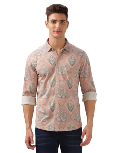 Image of BULLMER Trendy Regular Fit Striped Causal Full Sleeve Shirt for Men.