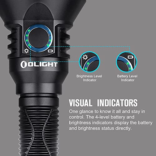 OLIGHT Javelot pro 2 Upgraded 2500 Lumens Tactical Flashlight, with Replaceable Built-in Battery Pack, Magnetic Rechargeable Dual Switch LED Flashlights for Hunting & Searching (Black) - Image 2