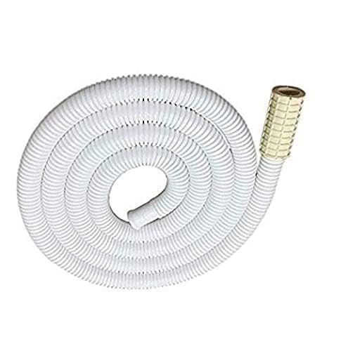 Image of MONIT 3 Meter PVC Washing Machine Semi Inlet Pipe for Semi Automatic Washing Machine, Inlet Pipe Leak Proof, Washing Machine Drain Pipe Extension (White)