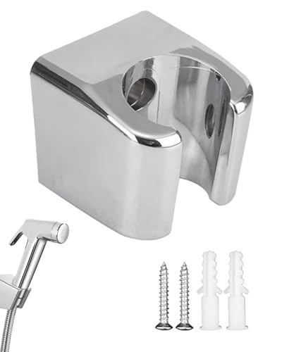 GAJUS Suporte para chuveiro com parafusos universais, braço ajustável e base adesiva forte, instalação sem berbequim para azulejos e superfícies lisas, design moderno e impermeável.
