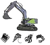 1:14 Multifunktional Bagger: Die Konsole kann um 360° gedreht werden. Vorwärts, rückwärts, links abbiegen, rechts abbiegen.