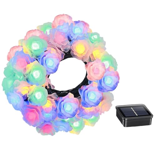 MAGICLULU Rose String Licht 7m 50 Solar Garten Lichter Dekorative Lampe String Für Party Bankett Hochzeit
