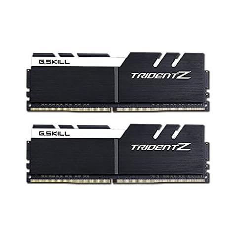 G.SKILL F4-3200C14D-32GTZKW Trident Z Series 32 GB (16 GB x 2) DDR4 3200 MHz CL14 Dual Channel Memory Kit - Black Cover