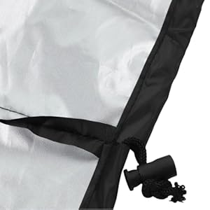 URPIZY Kaltwasser-Tauchbad-Abdeckung f¨¹r Pferde-Tr?ge und Lagerbeh?lter ¨C 210D OXF¨¹rd-Gewebe, witterungsbest?ndig, mit Zugband und Haken zum Befestigen von Sands?cken, Schwarze Abdeckplan