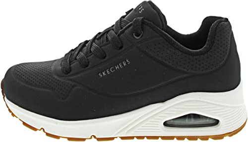 Skechers Uno -Stand On Air, Tenis Mujer, Negro/blanco, 24.0 Cm