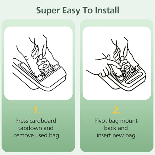 Image of 10 Pack Canister Vacuum Cleaner Bags Compatible with Kenmore Canister Type C /Q 5055, 50555, 50557, 50558 and Type C-5, C-18, 53292, 200 Series, 400 Series, 600 Series, 700 Series, 800 Series Vacuums