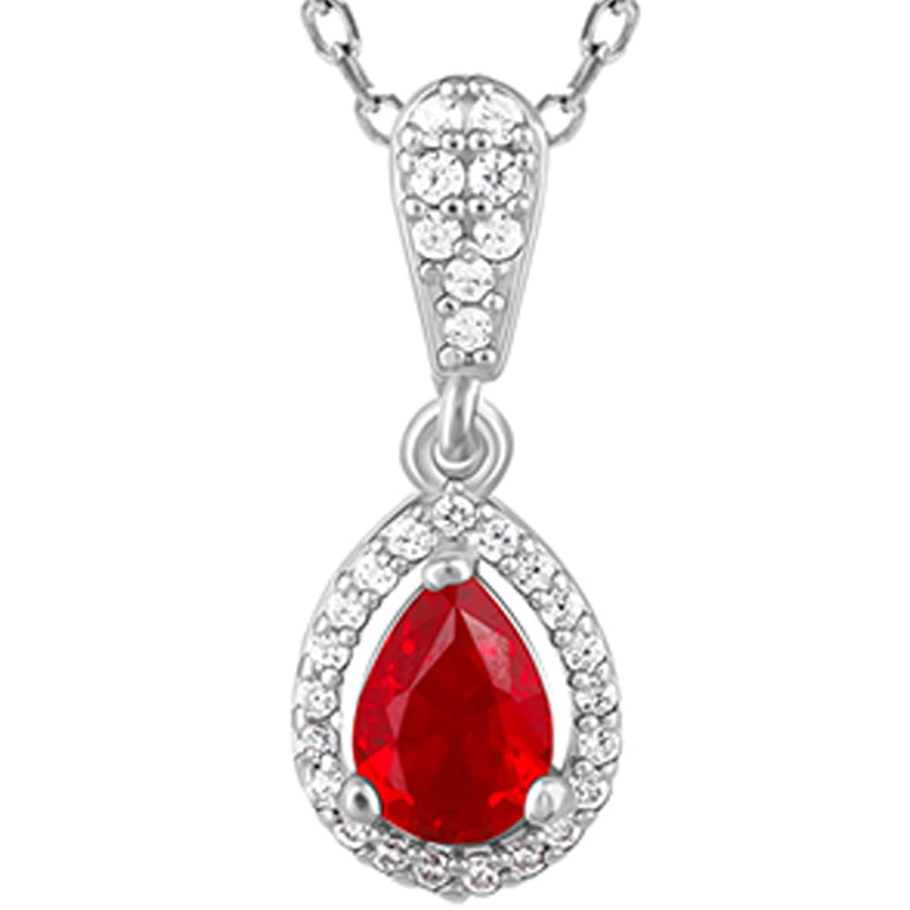 925 Silver Radiant Ruby Pendant With Link Chain| Necklace to Gift Women & Girls | With Certificate of Authenticity and 925 Stamp | 6 Months Warranty*-image-29