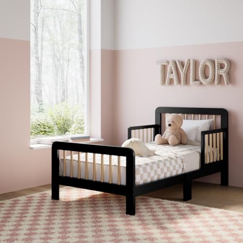 Image of Storkcraft Pasadena Toddler Bed, Black with Driftwood