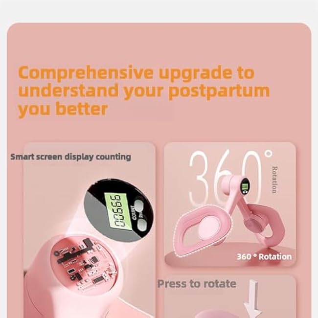Glute and Hip Trainer -Pelvic Floor & Thigh Master Trainer with Counter - Kegel Exercise Equipment for Women, Home Workout Device for Muscle Strengthening £¬Inner Thigh Exercise Workout Equipment