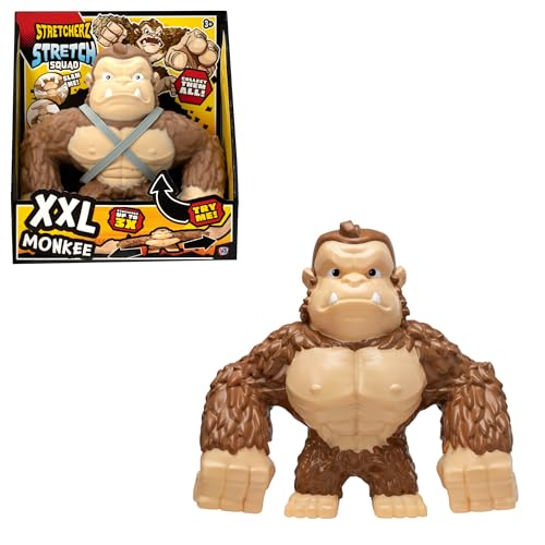 Stretcherz XXL Monkee - Juguete sensorial súper elástico que se expande y estira súper grande, juguete jumbo para niños y adultos, alivio del estrés y juego táctil