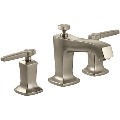Kohler 16232-4-BV Margaux Widespread Sink Faucet with Lever Handles, Vibrant Brushed Bronze
