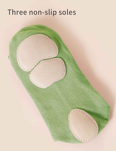 Image of Socks with Soles for Women Non-Slip Yoga Socks Ballet Dance Barefoot Workout Socks