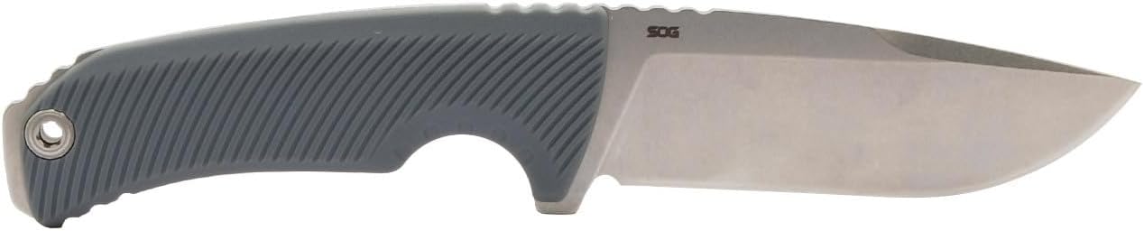 SOG Tellus FX Full-Sized Fixed Blade Knives 4.2" Full-Tang CRYO 440C Steel Blade GRN Handle UMS Compatible Sheath