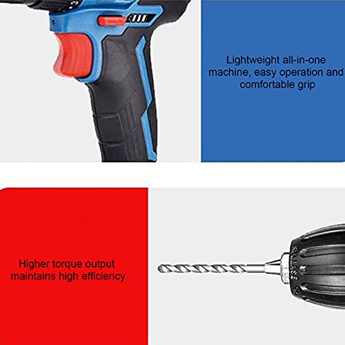 Spacmirrors Bürstenlose wiederaufladbare Bohrmaschine, Handbohrmaschine, 16-V-Lithium-Bohrschrauber, Schraubendreher… – Bild 8
