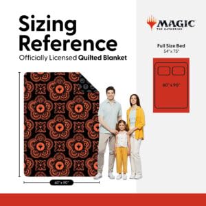 Image of Northwest Magic The Gathering Magical Sorcerey Twin Quilted Blanket, Comfy Throw, Adults Boys Girls, Soft Lightweight Bedding for Bed, or Couch, 60 x 90 inches
