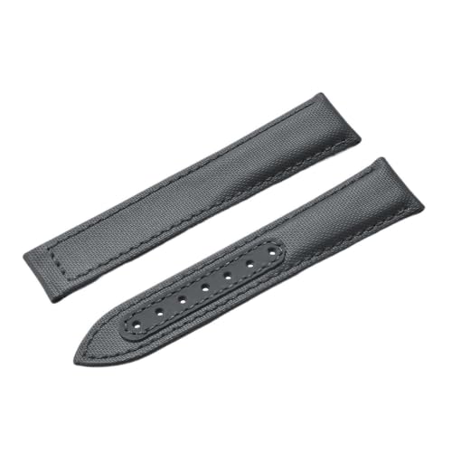 Bracelet montre nylon 20mm 22mm étanche boucle papillon pour Omega