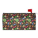 Design unique et identifiable : le couvercle de la boîte aux lettres dispose d'une ouverture cintrée d'un côté avec de petits aimants ronds de chaque côté de l'ouverture. La conception d'impression unique ajoute non seulement une touche décorative à votre boîte aux lettres, mais la rend également plus facile à identifier. Idéal pour ajouter une touche de décoration de boîte aux lettres à votre maison