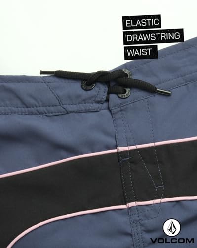 Image of Volcom Baby Boys Swim Set - 2 Piece Short Sleeve Swim Shirt Graphic Tees & Board Shorts - Infant Toddler Little Boys Swimsuit