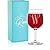 On The Rox Drinks A-Z Monogrammed Wine Gifts For Women - 12-75 oz Engraved Personalized Wine Glass- Funny Wine Lover Monogram Gifts For Women - Unique Wine Glasses Gift Set for a Woman