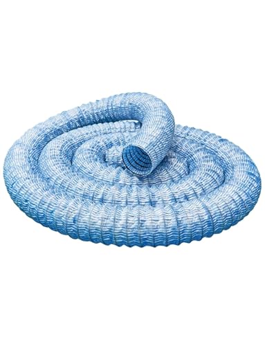 Tubo de drenaje francés - Tubo de drenaje perforado y flexible de 1 a 20 metros con tela no tejida for patio, césped, paisajismo y exteriores.(50mm,1 meter)