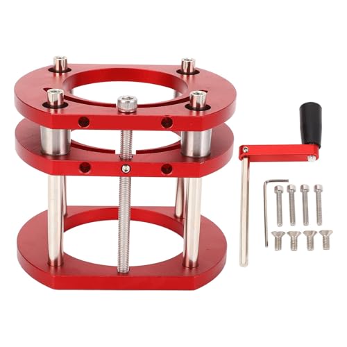 Base de elevación de enrutador ajustable para mesa de carpintería y corte de aluminio 7