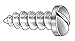 Metal Screw,1/4 in,3/4 in L,Pk100