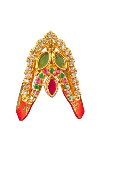 NANDANA COLLECTIONS One Gram Gold Vanki Rings for Women, Indian Engagement Rings, Wedding Bands, Bridal Rings (B0D7D2YB9F) Amazon Price History, Amazon Price Tracker