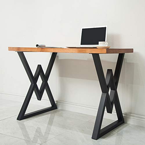 Sss Furniture Metal Table Legs 28 Inch X 20 Inch Rustic Decory Triangular Desk Legs, Industrial & Rustic Style Heavy Duty Metal Furniture Legs For Table, Dining Table Legs, Set Of 2 #TOP23