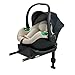 Kinderkraft MINK PRO 2 i-Size 40-87 cm Babyschale, Kindersitz mit isofix MINK FX2-Basisstation, Autositz von geburt Gruppe 0+, Verstellbare Kopfstütze, Einsatz für die Jüngsten im set, Beige