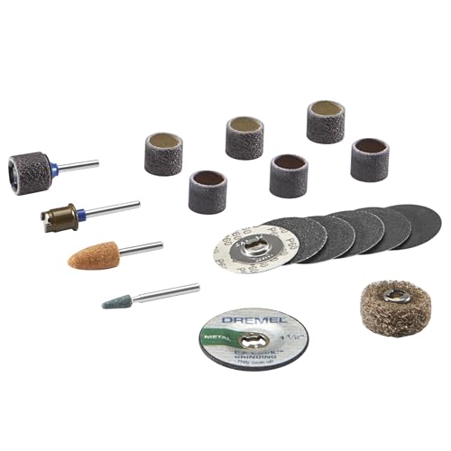 Dremel EZ727-01 EZ Lock Sanding & Grinding Rotary Tool Accessories Kit, 18-Piece Assorted Set - Perfect for Detail Sanding and Sharpening - Image 2