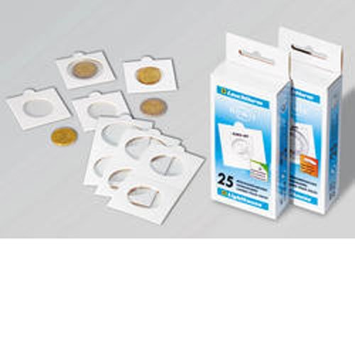25 étuis Carton Matrix Pour Pièces De 35 Mm – Autocollants – Protection Et Archivage – Marque Leuchtturm