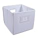 Badger Basket Folding Basket and Storage Cube, White
