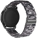Omter Correa de resina para reloj de liberación rápida, 22 mm, 20 mm, 18 mm, compatible con Samsung Galaxy Watch/Huawei Watch/Amazfit Stratos/Garmin Watch/Asus Zenwatch 2