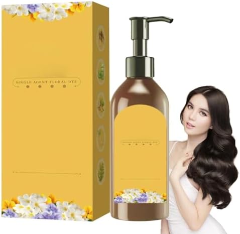 Tinte para el cabello, champú a base de plantas, vegano, tinte de...