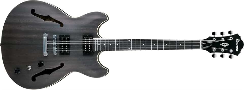 Guitarra Ibanez Semi Acústica As53 Tkf Transparent Black Fla
