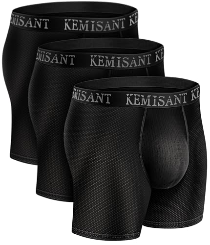 KEMISANT Modal Mesh Flyless Boxer Briefs